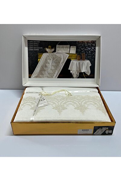 AKTAS AKTAŞ 5 Parça Çeyizlik Hediyelik Seccade Takımı