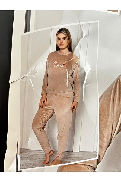 pamuklu Women's velvet pajamas