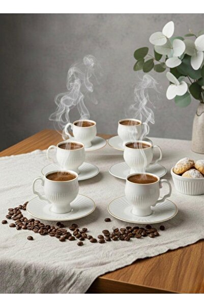 ÖZLİFE LUNA Serisi 12 Parça Kahve Fincan Takımı 9020