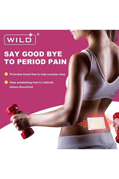 Genericc WILD+ Heating Patch for Period Cramps, 5 Packs