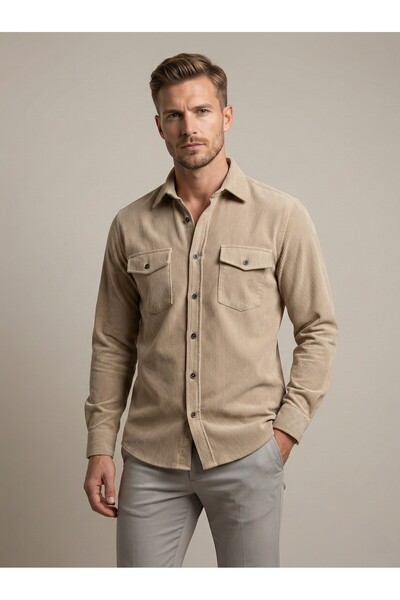 APT PRESTIGE Ift Velvet Shirt with Pocket Flap – Regular Fit |   Stylish, Tim...