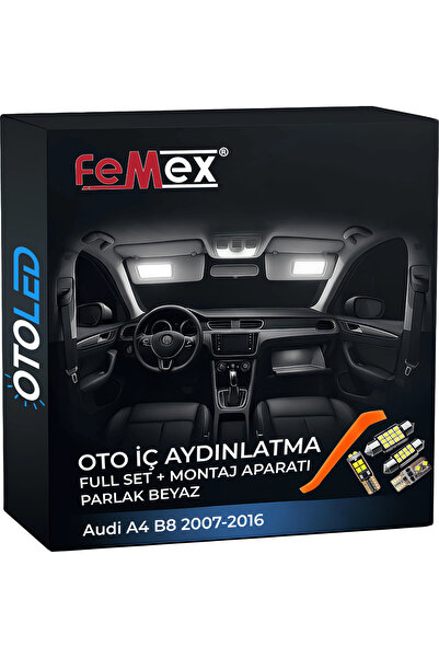 FEMEX Audi A4 B8 2007-2016 Uyumlu LED Iç Aydınlatma Seti Premium Set