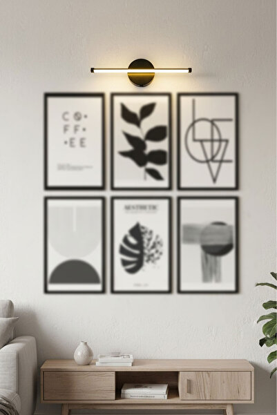 Zevahir Mobilya Dekorasyon Kablosuz vidalı Ledli 34 cm Pilli Aplik Banyo Tabl...