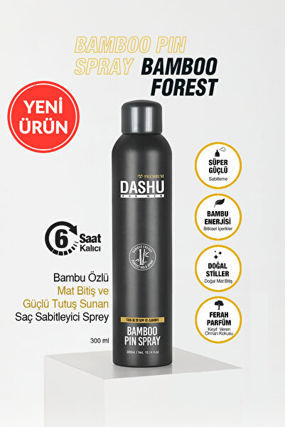 Dashu Bambu Özlü Mat Bitiş ve Güçlü Tutuş Sunan Saç Sabitleyici Sprey For Men...