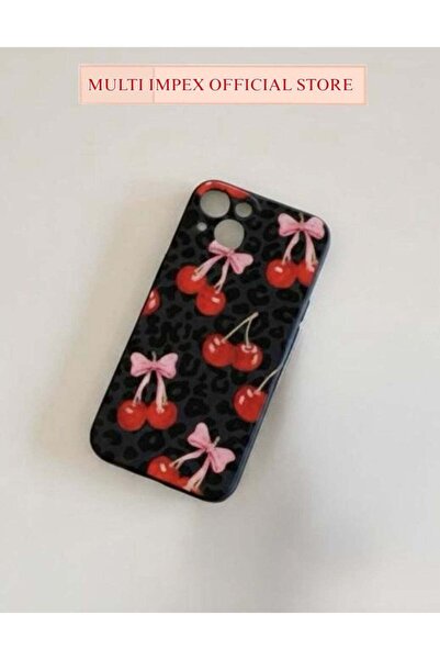 multi İmpex جراب "إيليت مينيماليست" النحيف باللون الأسود الكرزي لهاتف آيفون 1...