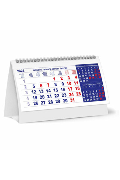 OEM 2026 Triptych Desk Calendar