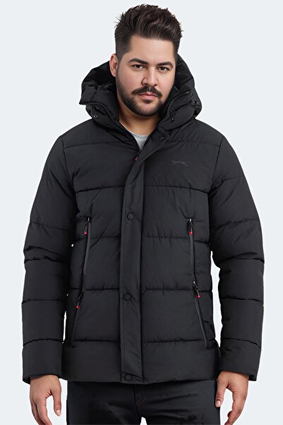 Slazenger Winter Waterproof Comfortable Coat Men's Black Coat