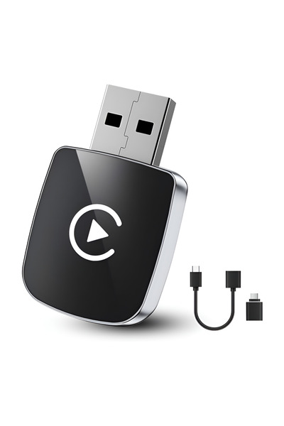 Empionics Adaptor wireless CarPlay și Android Auto, reconectare automată, com...