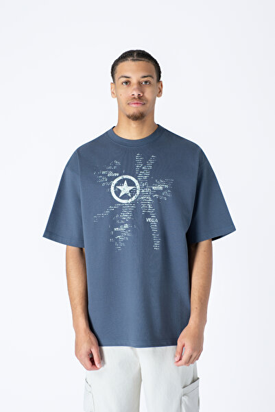 BASIC Men's graphic star print t-shirt