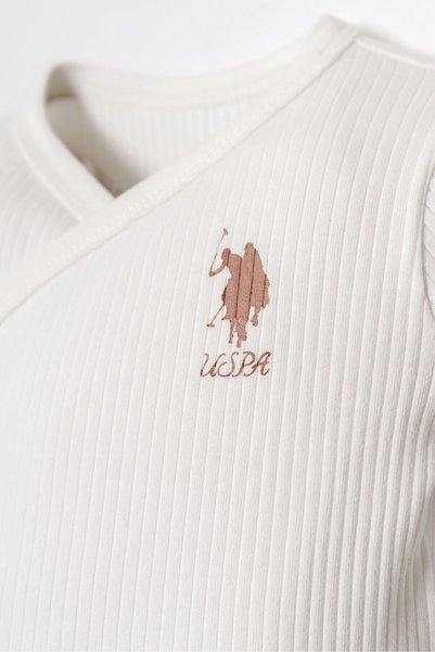U.S. Polo Assn. Baby Girl White Hospital Release Set of 5