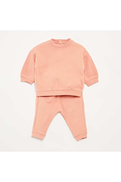 KIABI Sweatshirt fabric sweater + trousers set - 2-piece set PINK