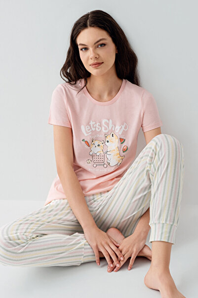 Arnetta Set pijama roz pentru femei