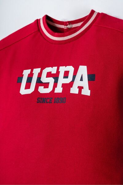 U.S. Polo Assn. Baby Boy Red Shorts Set