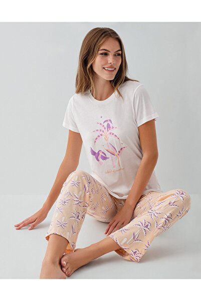 Rolypoly Set de pijamale albe pentru femei