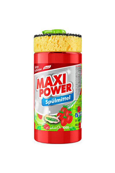 Maxi Power Detergent de vase cu căpșuni, 1000 ml