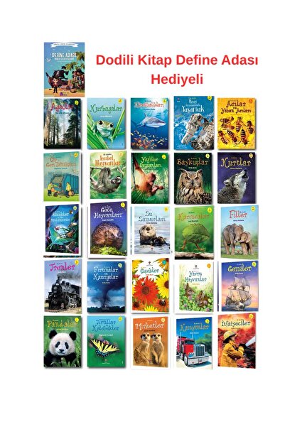 Tübitak Yayınları Popüler Bilim İlk Okuma Kitapları 25'li Set / Define Adası ...