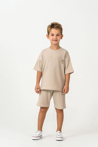 Rolypoly Costum bermudă maro pentru băiat