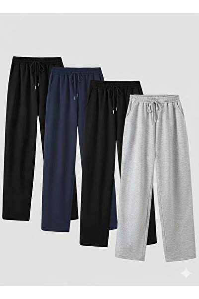 GERLAY Οικονομικό πακέτο 4 τεμαχίων: 2 μαύρα + 1 σκούρο μπλε + 1 γκρι ίσια φο...