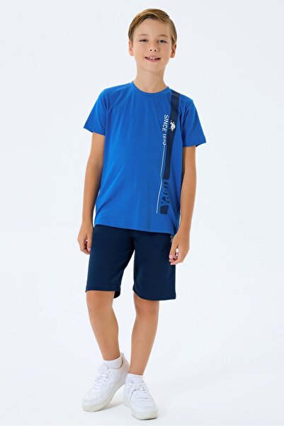 U.S. Polo Assn. Κοστούμι για αγόρι μπλε βερμούδα