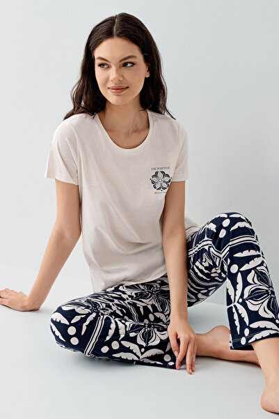 Arnetta Set pijama crem pentru femei