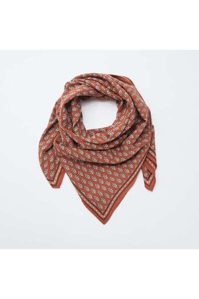 KIABI India Print Scarf BROWN