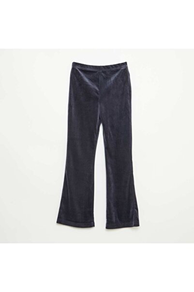 KIABI Wide-Leg Corduroy Leggings BLACK