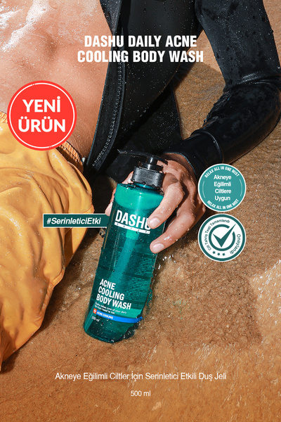 Dashu Akneye Eğilimli Ciltler İçin Serinletici Etkili Duş Jeli Daily Acne Coo...