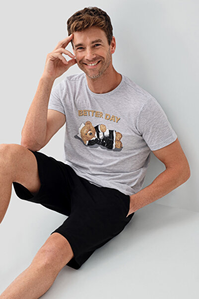 Rolypoly Men's Gray Bermuda Suit