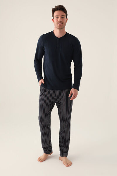 Arnetta Men's Black Pajama Set