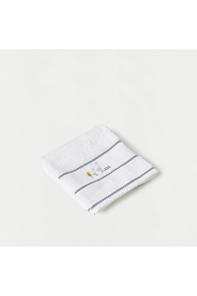 Juniors Duck Embroidered Towel - 30x30 cm