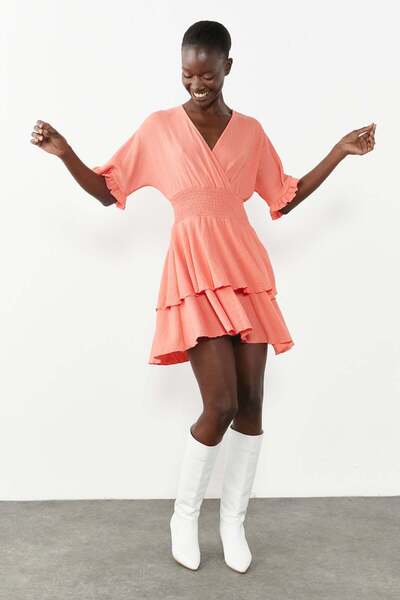 PAULMARK Layered Mini Dress