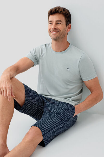 Arnetta Costum Bermuda verde pentru bărbați