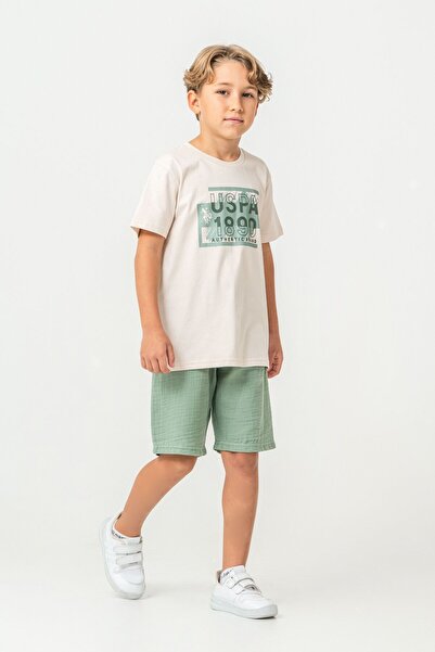 U.S. Polo Assn. Αγόρι πράσινη βερμούδα