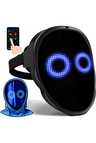 Generic Gootus LED Transforming Face Mask with App Control - Programmable Glo...