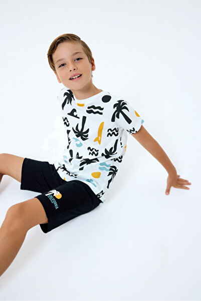 Rolypoly Costum bermuda albă pentru băiat