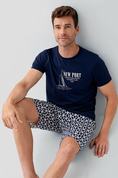 Arnetta Чоловічий темно-синій комплект бермудів