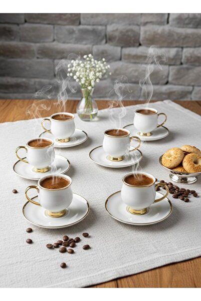 ÖZLİFE LUNA Serisi 12 Parça Kahve Fincan Takımı 9026