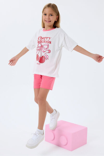 Rolypoly Set pantaloni scurți albi pentru fete