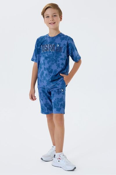 U.S. Polo Assn. Κοστούμι για αγόρι μπλε βερμούδα