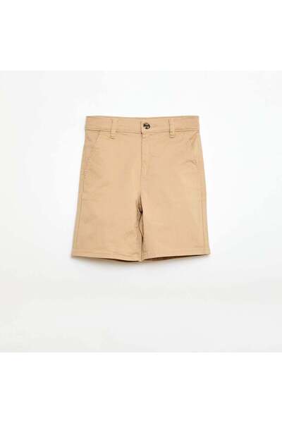 KIABI شورت برمودا من قماش التويل القطني، بيج