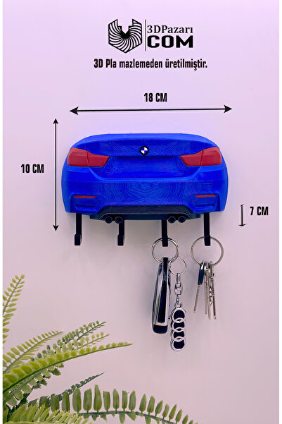 Butik حامل مفاتيح مزخرف بتصميم ثلاثي الأبعاد باللون الأزرق لطراز BMW F82