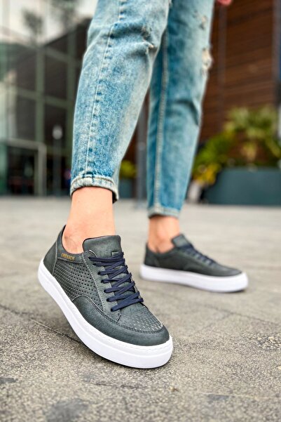 Mhoda Shoes حذاء رياضي رجالي كاجوال برباط من الجلد طراز RLX-015 الإصدار الأول...