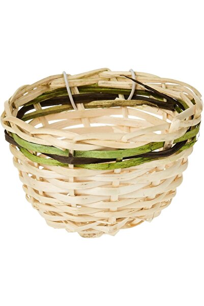 Zolux عش طائر من الخوص بلون الكناري