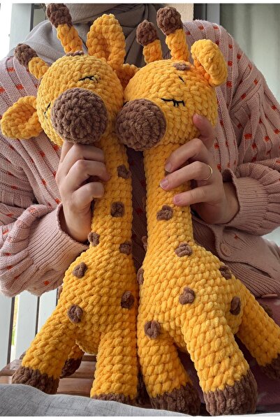 KayNal Amigurumi Kadife Örgü Oyuncak Uyku Arkadaşı