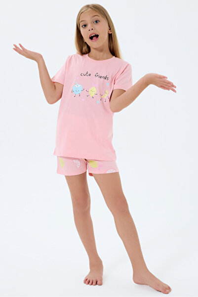 Rolypoly Girls' Pink Shorts Set