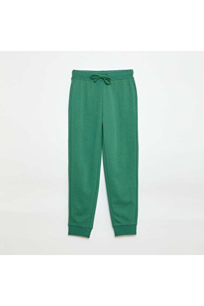 KIABI Plain joggers with elasticated waist GREEN