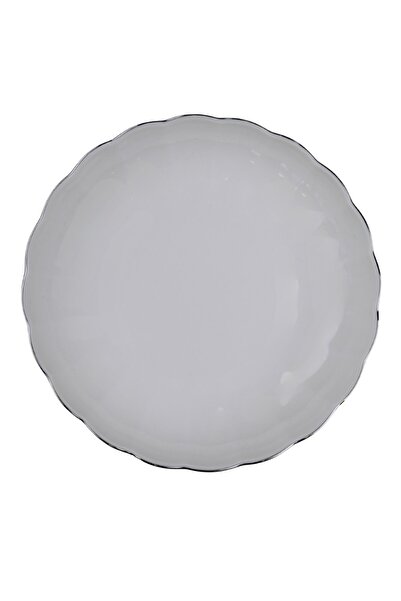 Kütahya Porselen Bone Luz Platin Mesh Plate 20cm Single