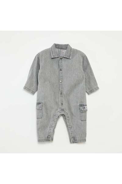 KIABI جمبسوت جينز رمادي