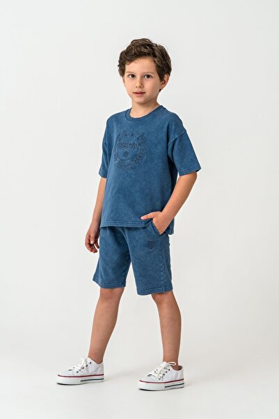 U.S. Polo Assn. Set Bermuda albastru pentru băieți U.S. Polo Assn