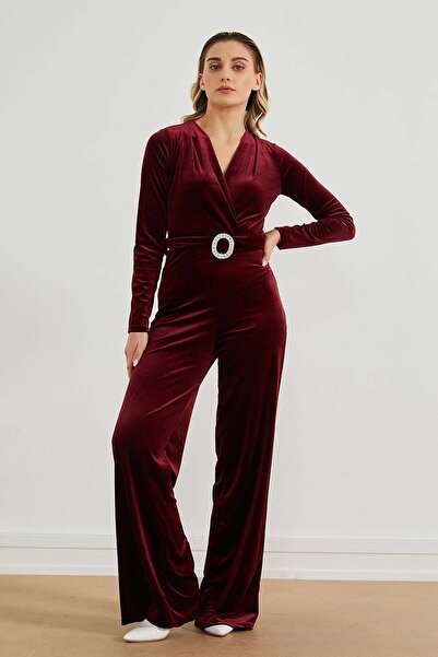 PAULMARK Belt Detailed Jumpsuit